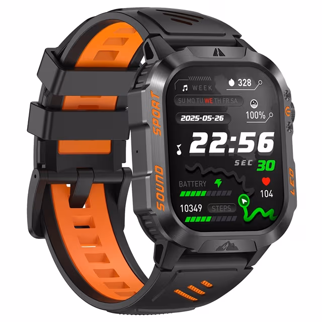 Smartklokke Smartklokke IPS 1200mAh Batteri IP68 Vanntett Lommelykt Bluetooth