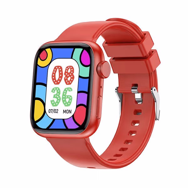 Forever IGo Watch 3 JW-500 – Smartklokke for Barn med Samtaler og Helsefunksjoner, Rød