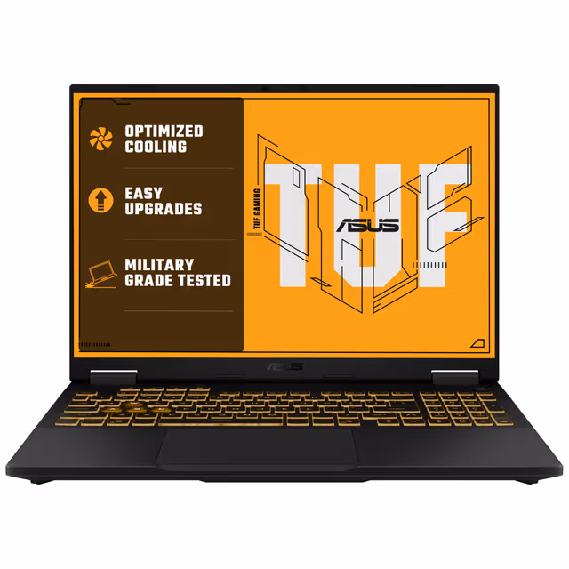 ASUS TUF Gaming A16 R7 260/16/1TB/RTX5070 16" bærbar gaming PC