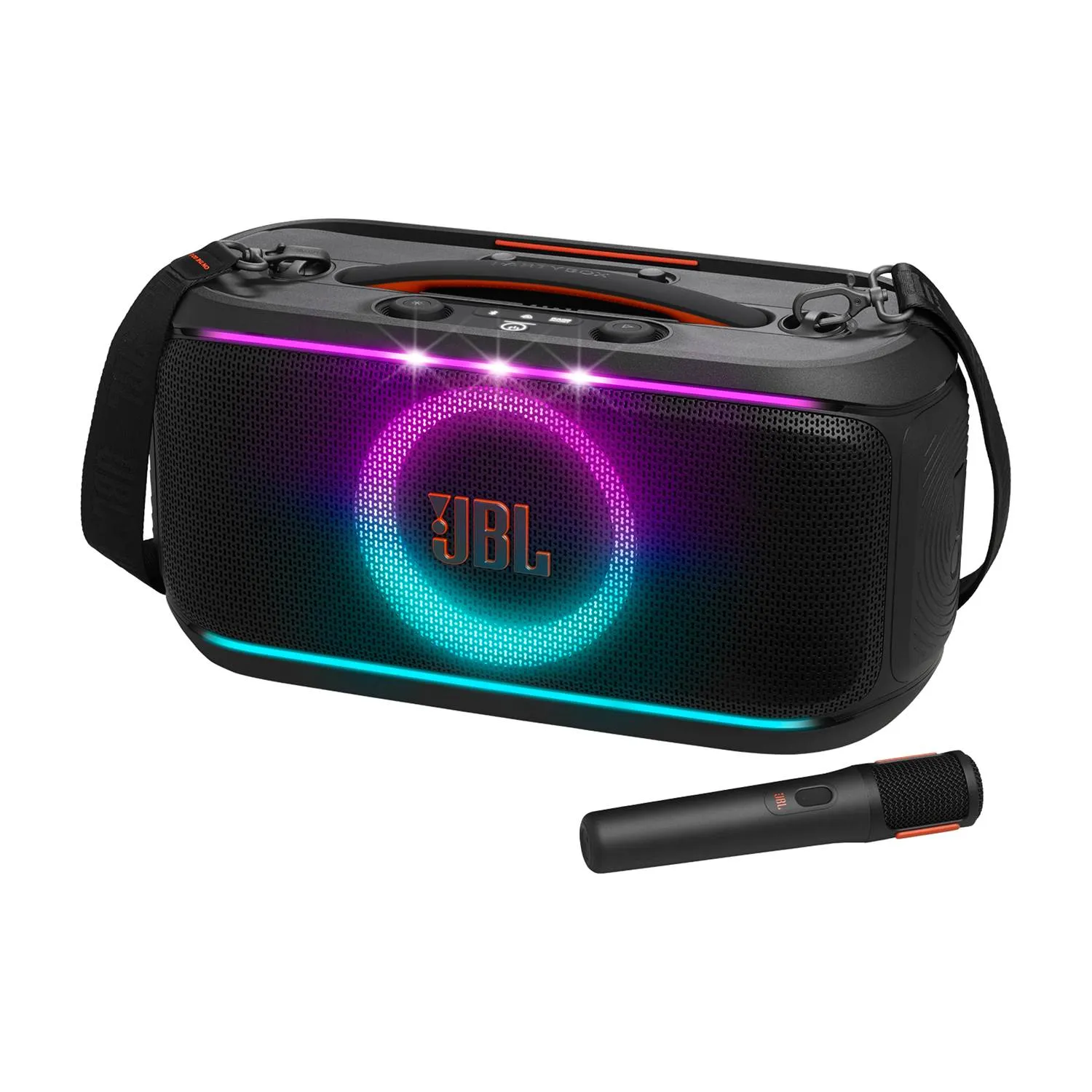 JBL PartyBox On-The-Go 2 bærbar høyttaler (sort)
