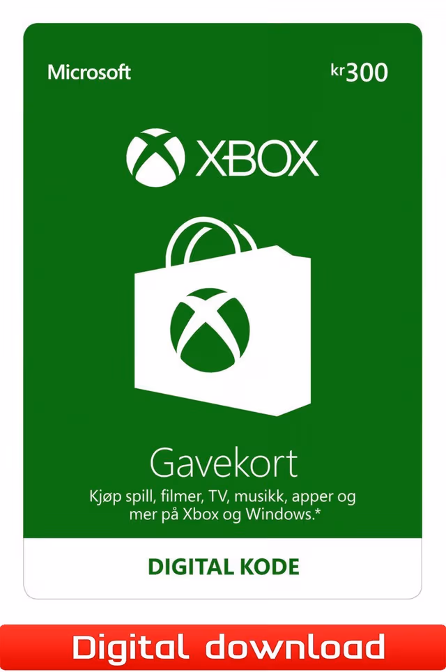 Xbox Live gavekort 300 NOK