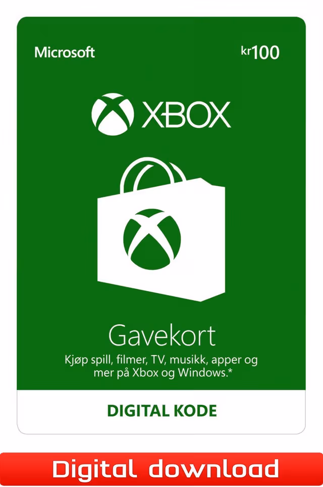 Xbox Live gavekort 100 NOK