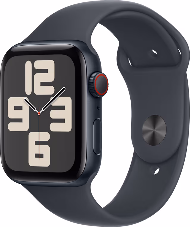 Apple Watch SE 2nd Gen 44mm LTE (Midnatt Alu/Midnatt sport band S/M)