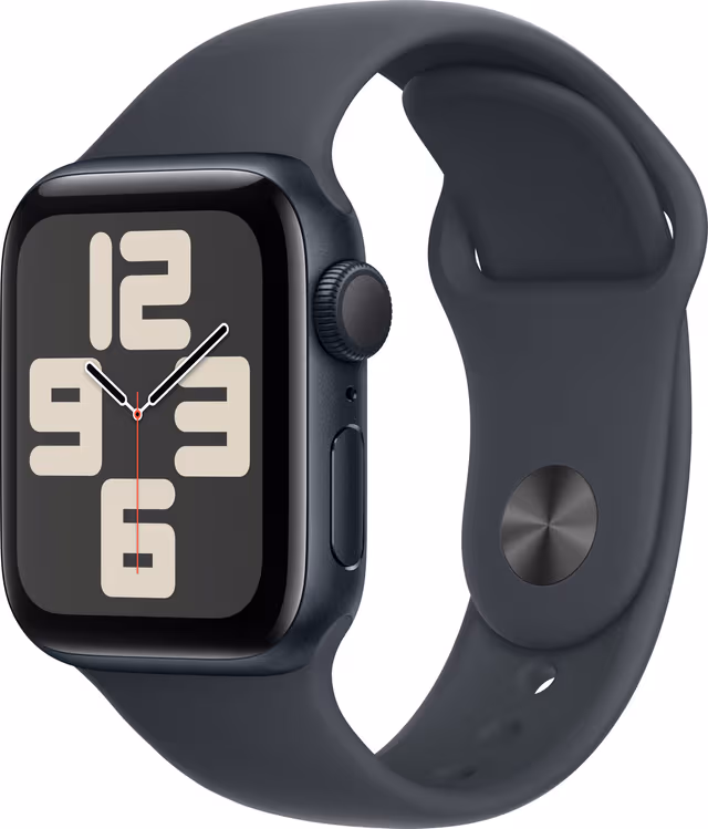 Apple Watch SE 2nd Gen 40mm GPS (Midnatt Alu/Midnatt sport band S/M)