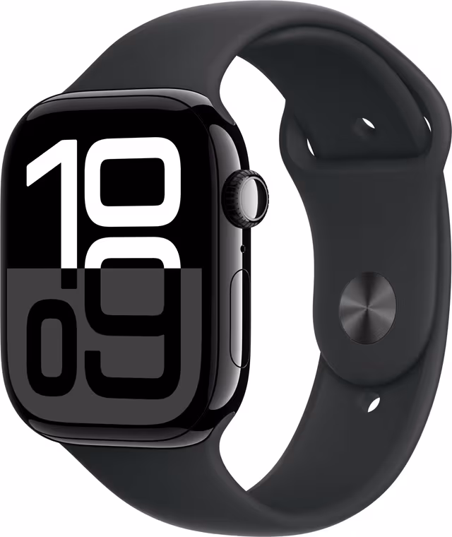 Demo Apple Watch S10 46mm GPS (Sort Aluminium/Sort Sport Band) S/M