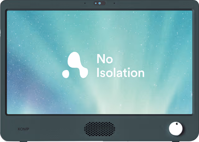 Komp No Isolation kommunikasjonsverktøy for eldre - 3 mnd gratis mobildata og Komp family-abonnement