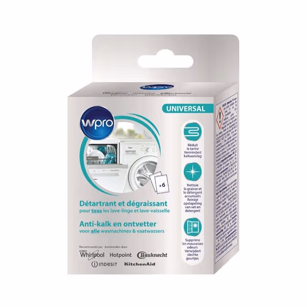WPRO Avkalker oppvaskmaskin / vaskemaskin 300 g
