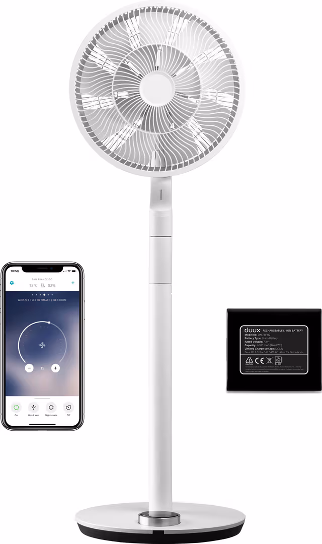 Duux Whisper Flex Smart Ultimate gulvvifte 8716164994117 (hvit)