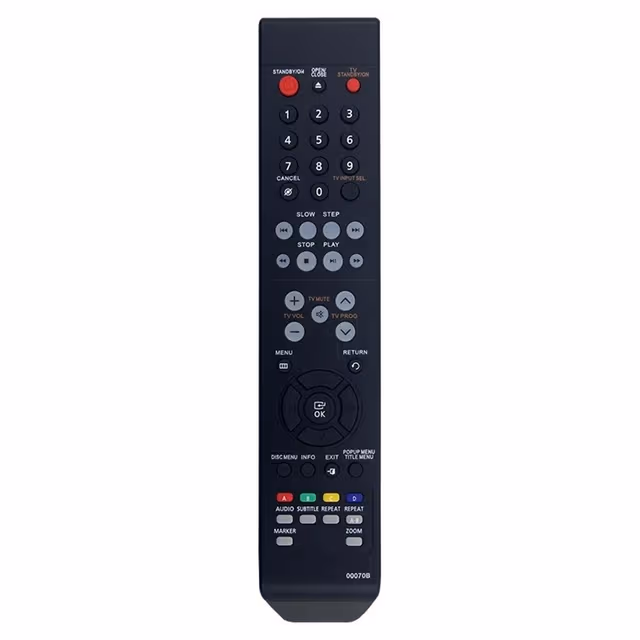 Fjernkontrollerstatning for 00070B for Samsung DVD-spiller