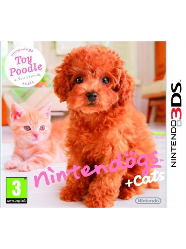 Dogs and Cats: Toy Poodle & New Friends - Nintendo 3DS - Virtuelt kjæledyr