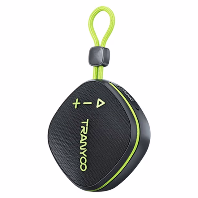 TRANYOO høyttaler med Bluetooth-funksjon trådløs TWS FM-radio TF-kort høyttaler