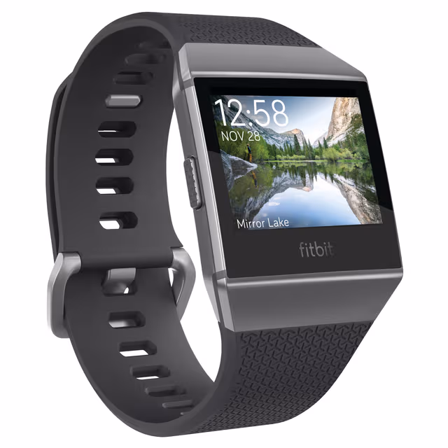 Fitbit Ionic smartklokke (koksgrå/røykgrå)