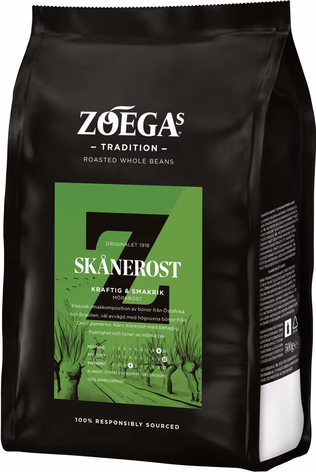 Zoégas RWB Skånerost kaffebønner (500 g)