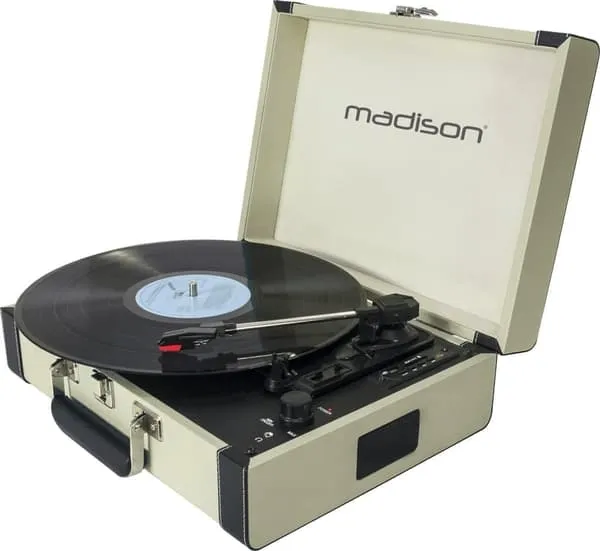 Vintage platespiller m. Bluetooth