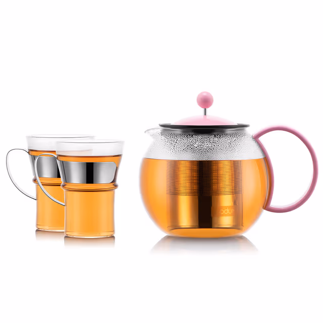 Bodum Tepresse med filter i rustfritt stål ASSAM SET 1.0 L