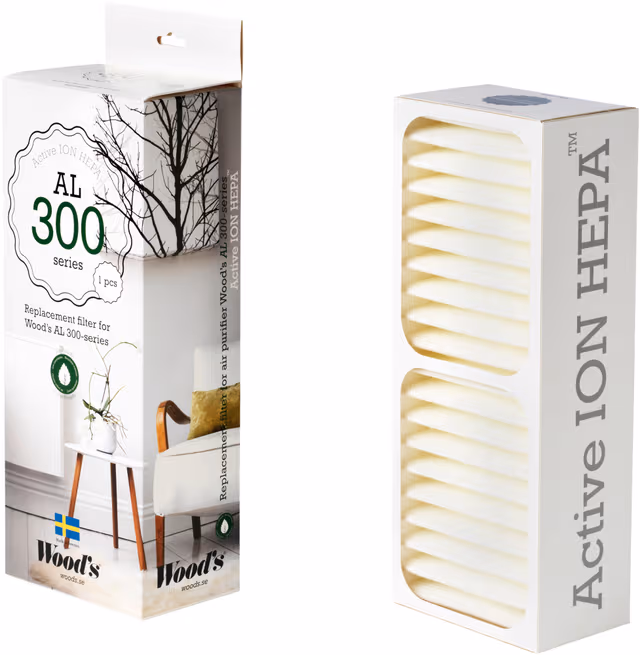 Woods Active ION HEPA filter for luftrenser WHE301