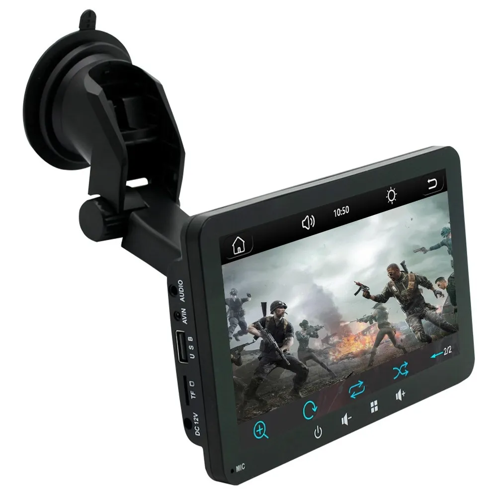 7"" trådløs Carplay Android Auto Bluetooth GPS MP5 sugekopp bilstereo