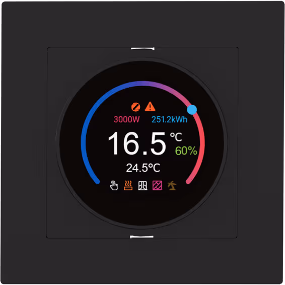 Namron Zigbee Edge Termostat - Sort