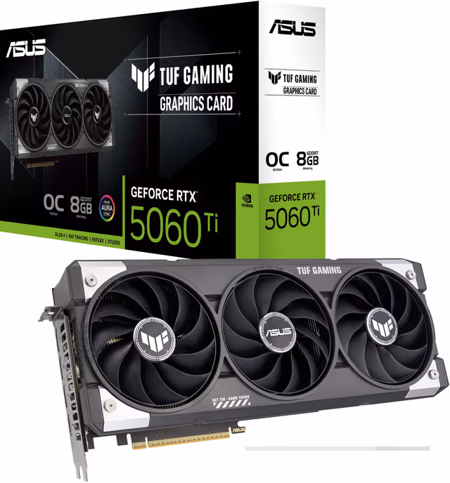 ASUS GeForce RTX 5060 Ti 8GB TUF OC GAMING grafikkort