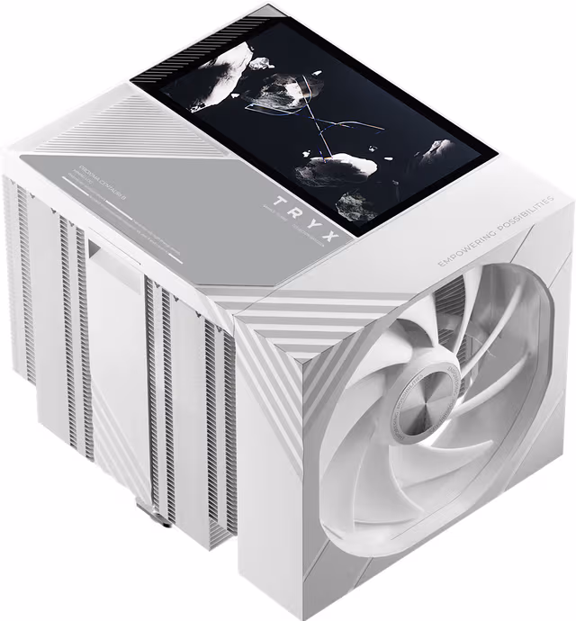 TRYX TURRIS 620 120mm Dual-Tower CPU luftkjøler (hvit)