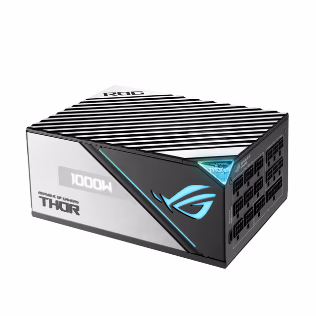 ASUS ROG-THOR-1000P2-GAMING strømforsyningsenhet 1000 W 24-pin ATX ATX Sort, Sølv