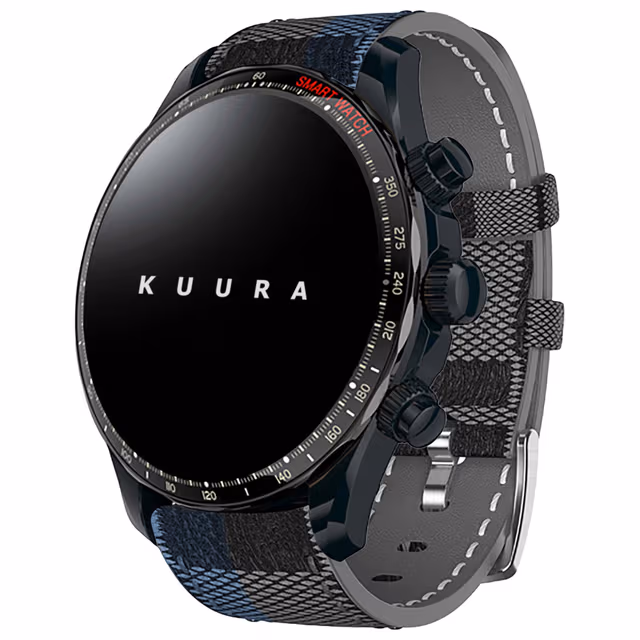 Kuura Smartklokke FM1 V3, Svart