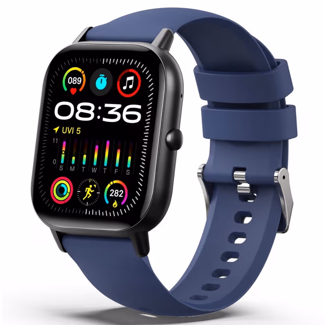 Smart Watch 2,01"" storskjerm Helsemonitor Sports Bluetooth Smartwatch - Blå