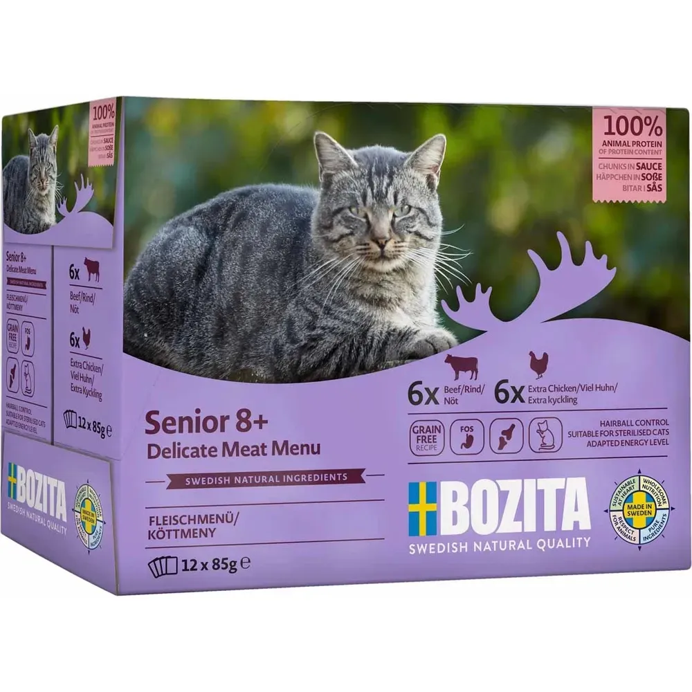 Bozita Feline Senior i Saus Multibox 12x85g