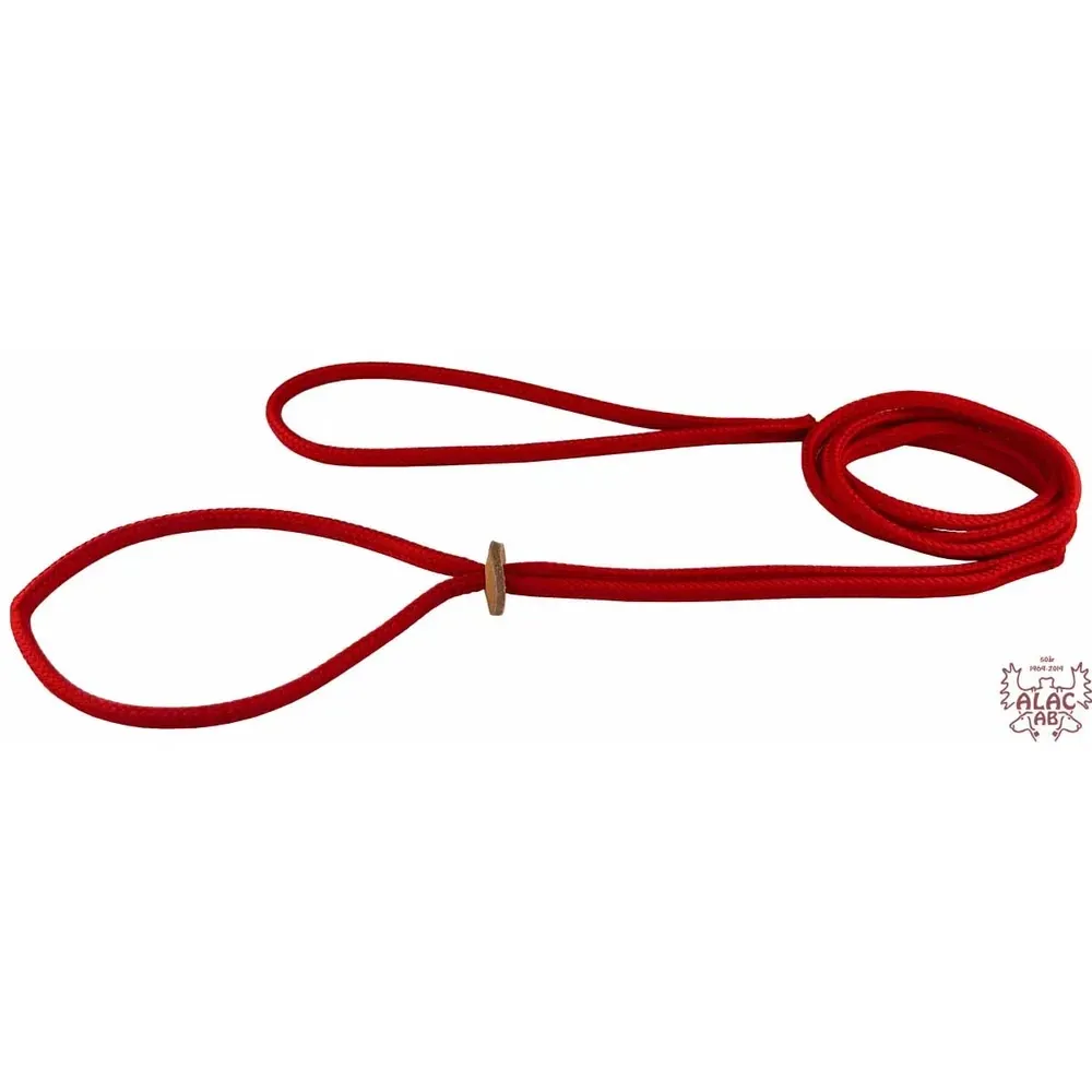 Alac Utstillingskobbel Rund Polyester 6 mm x 160 cm  -  Flere farger - Rød