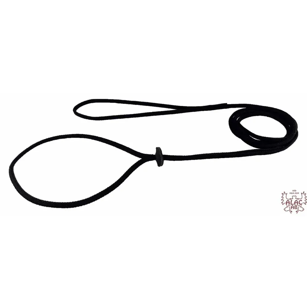 Alac Utstillingskobbel Rund Polyester 6 mm x 160 cm  -  Flere farger - Svart X