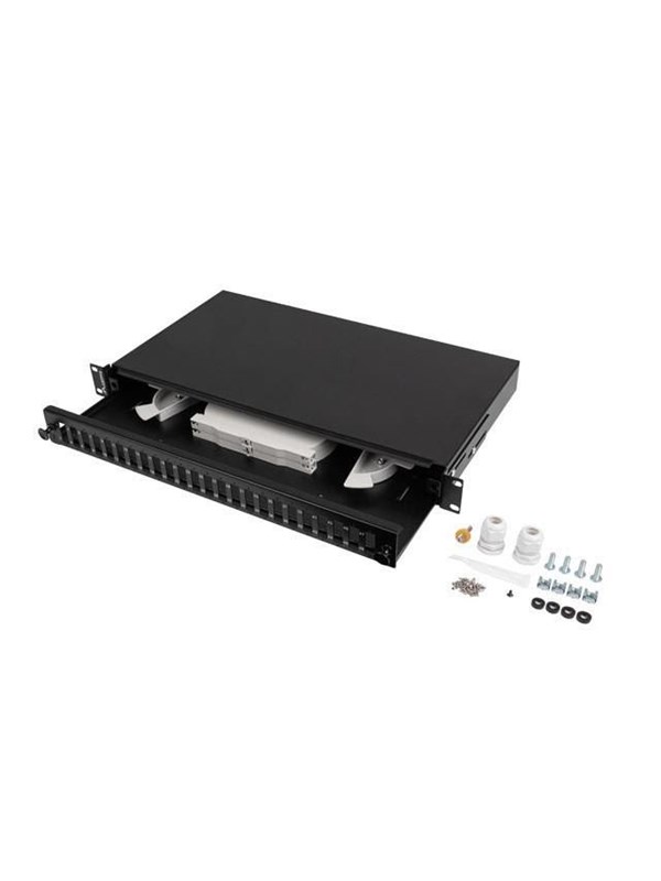 Lanberg Rackmount 19" 1U Fiber Patch Panel 24xsc Duplex / 24XLC Quad Black