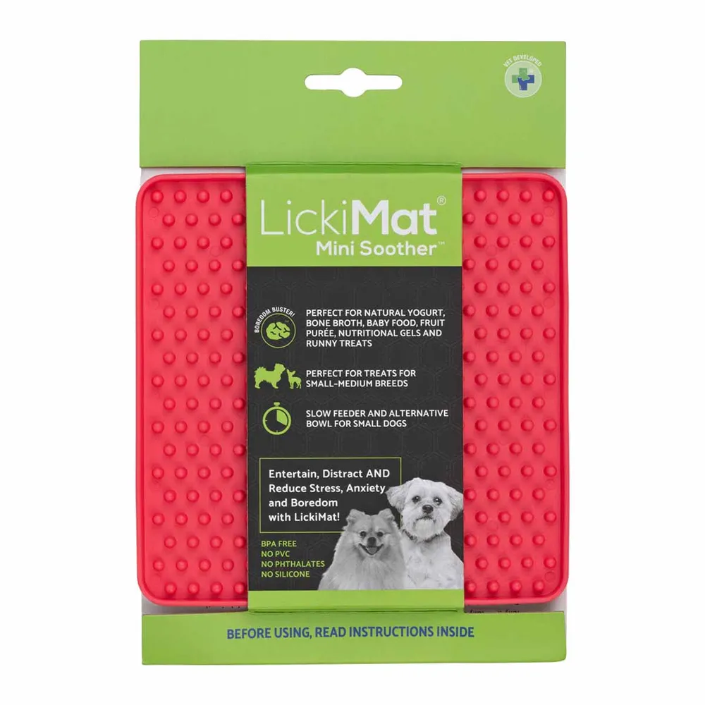 LickiMat Mini slikkematte til hund - Rosa