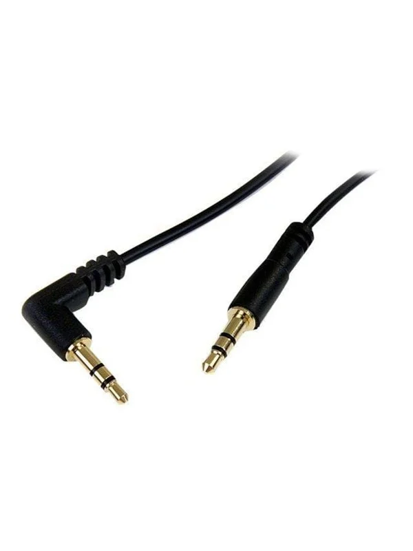 StarTech.com Slim 3.5mm to Right Angle Stereo Audio Cable - ljudkabel