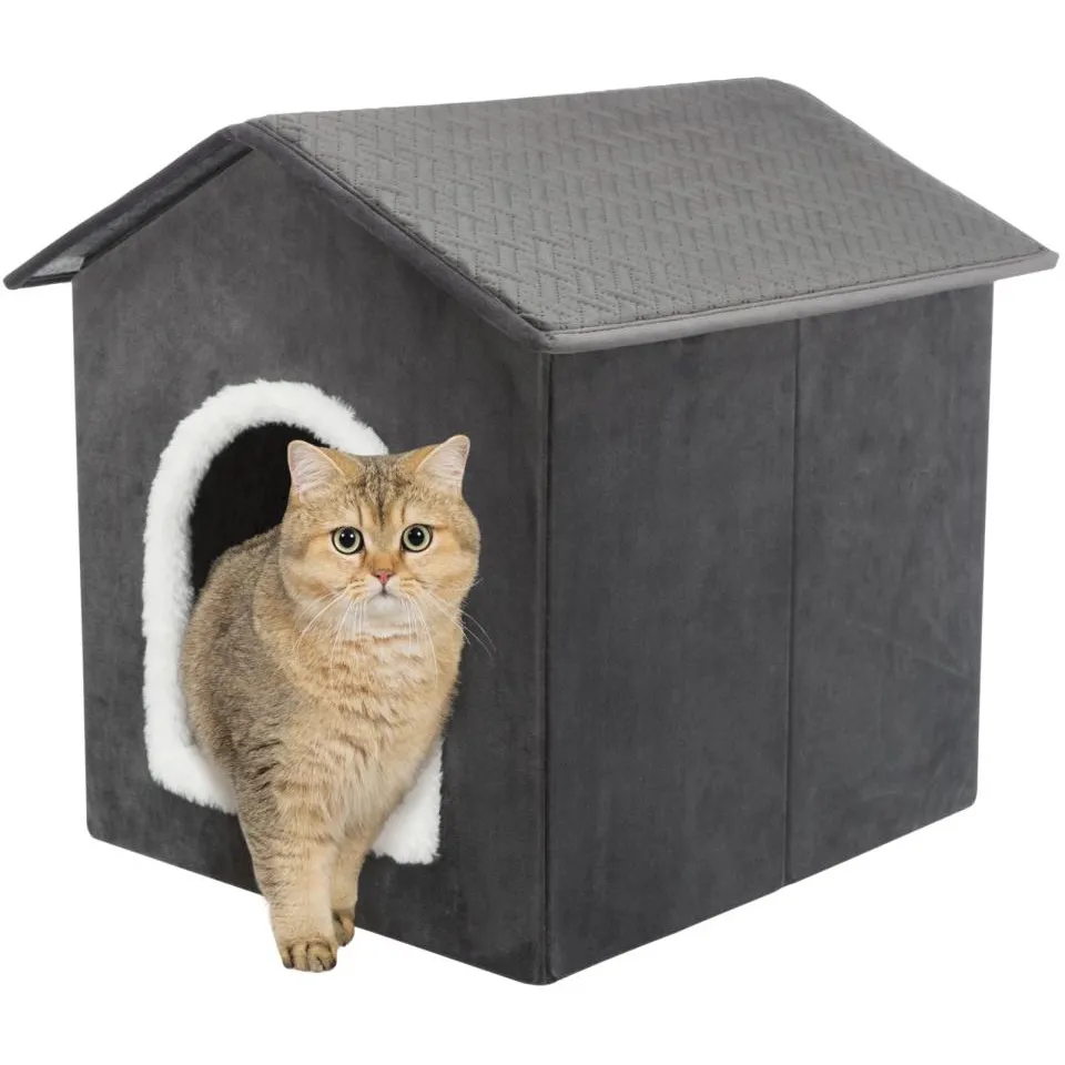 Trixie Liva Hule  -  SOFT Edition Sammenleggbar Kosehule i Plysj - Small
