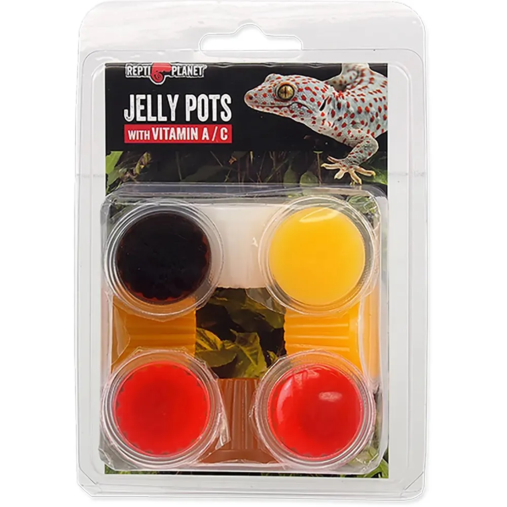 Repti Planet Jelly Pots Mixed 8 stk  -  Geléfôr til reptiler og insekter