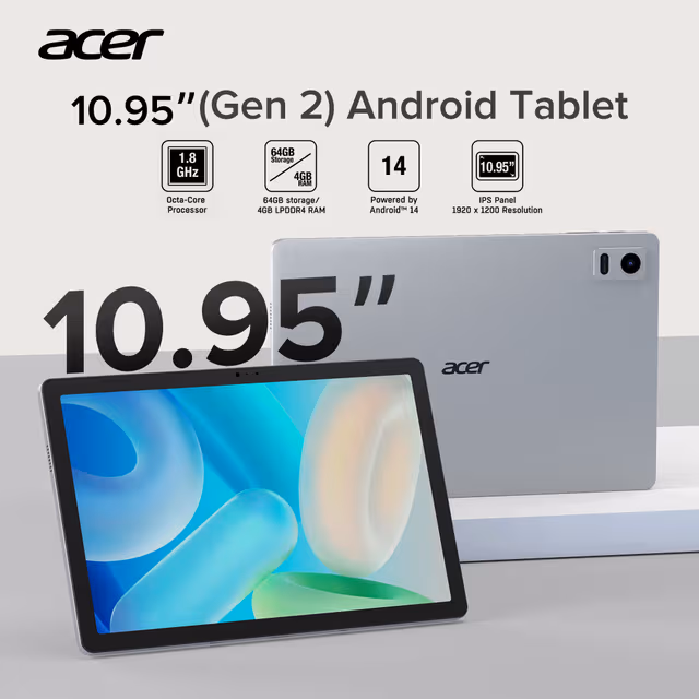 Acer ACTAB1125E 4/64GB 10,95" nettbrett