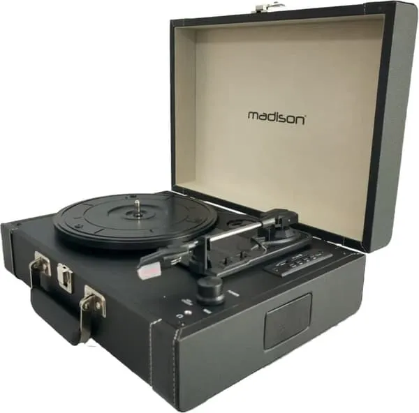 Madison Vintage Platespiller m. Bluetooth (Svart)