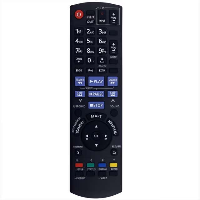 Fjern kontroll utskiftning for N2QAKB000072 for Panasonic Audio Player