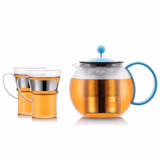 Bodum Tepresse med filter i rustfritt stål ASSAM SET 1.0 L