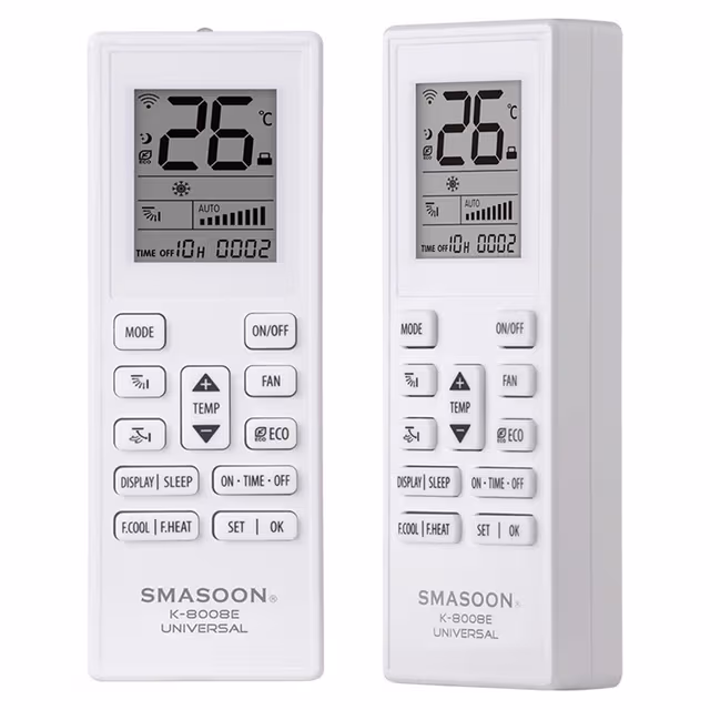 Fjernkontroll SMASOON erstatning K-8008E for klimaanlegg AC