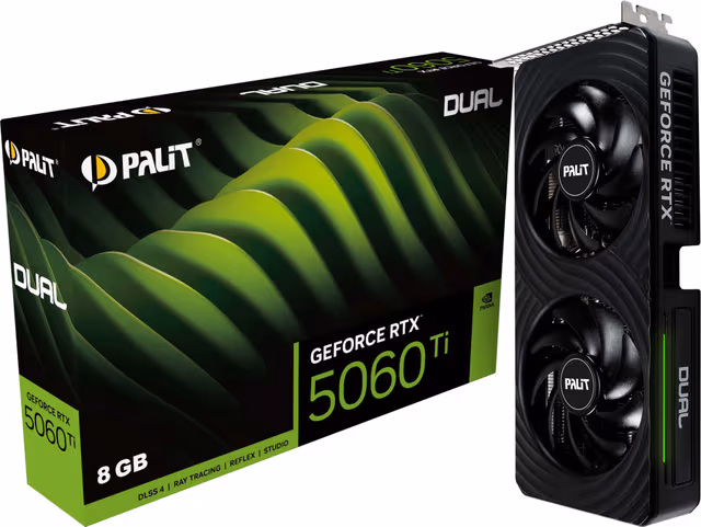 PALIT RTX5060Ti Dual 8GB GDDR7 grafikkort