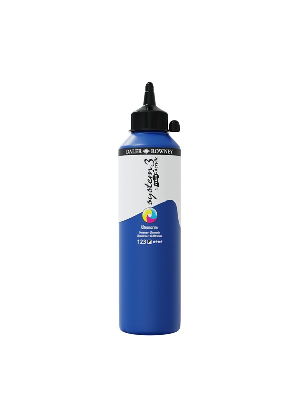 Daler-Rowney System3 Fluid Acrylic 500 ml Ultramarine