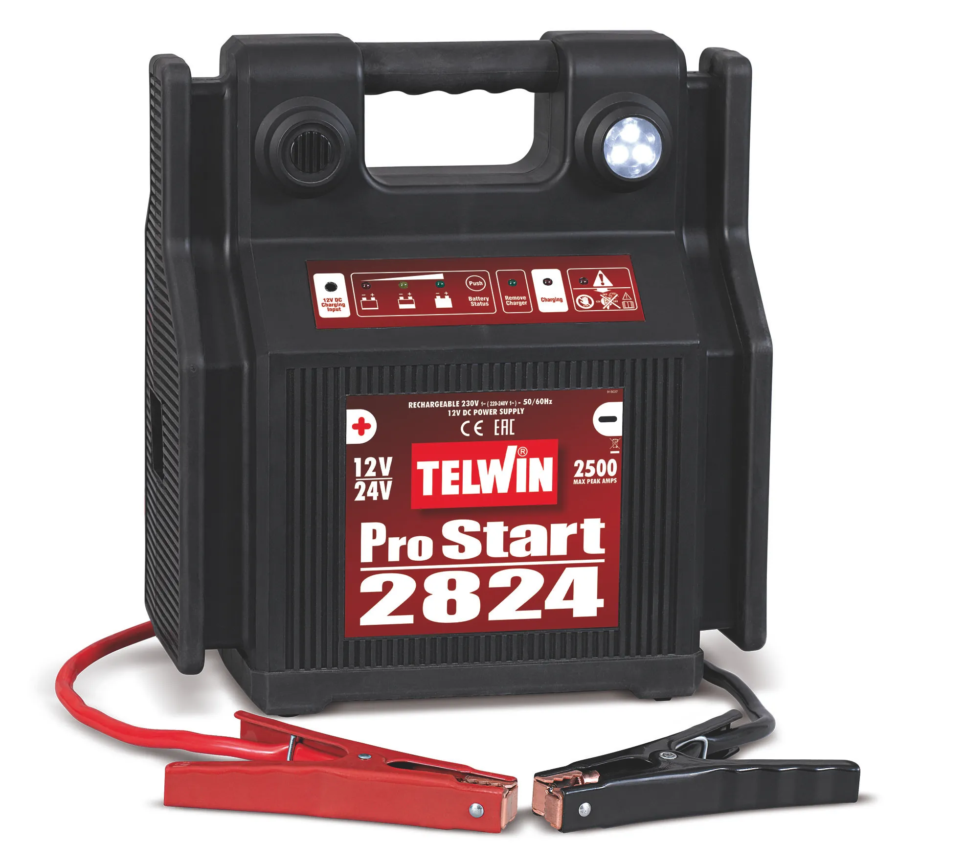 Telwin Bærbar batterilader 12-24 volt