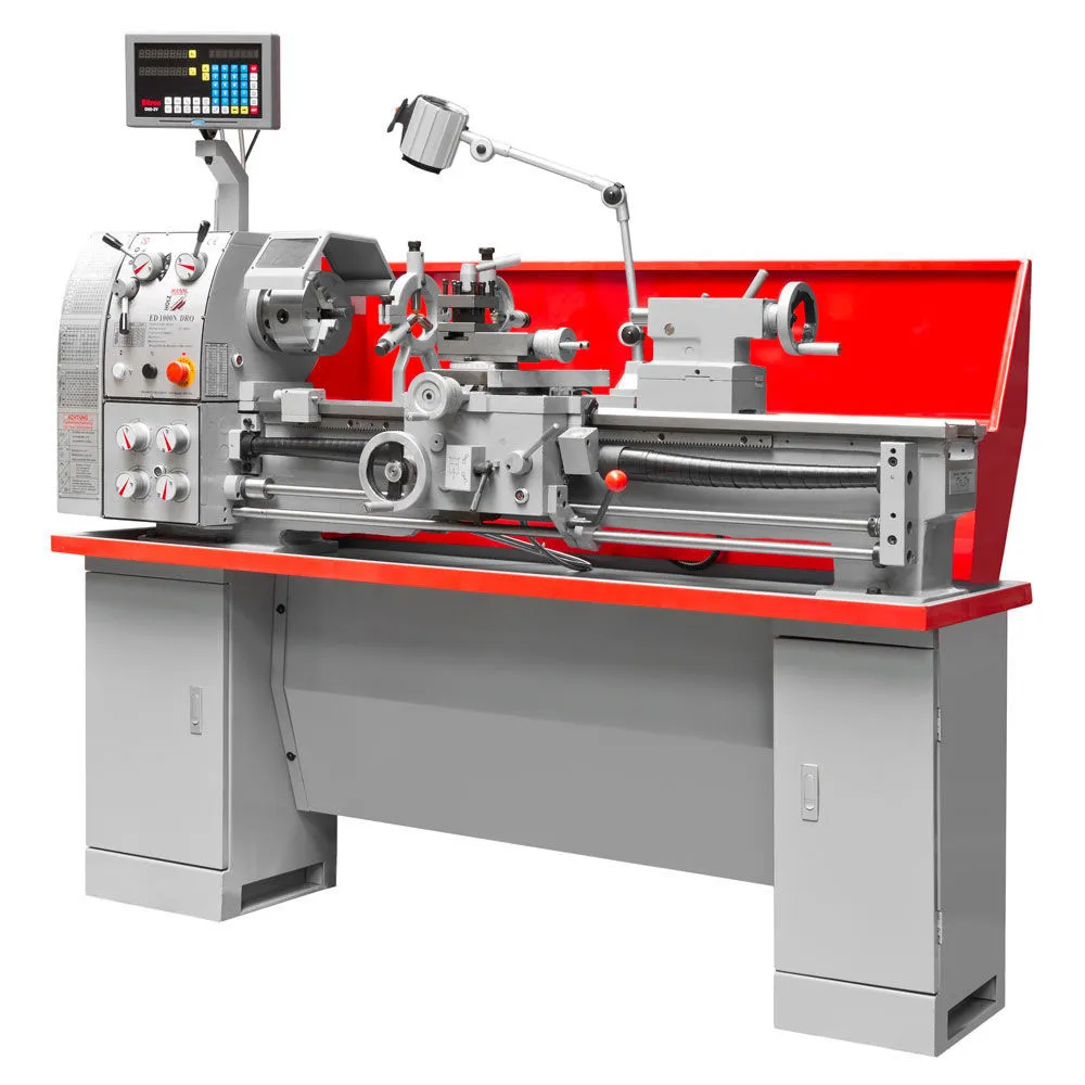Metaldreiebenk ED1000NDIG_400V med digitalt utstyr Holzmann