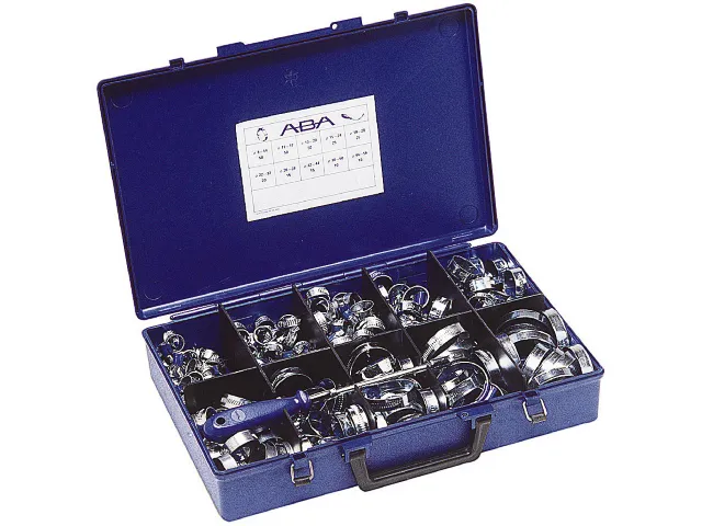 Spennbåndassortiment ABA 270 stk rustfritt
