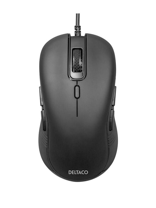 Deltaco MS-810 - Black - Mus - 6 - Svart