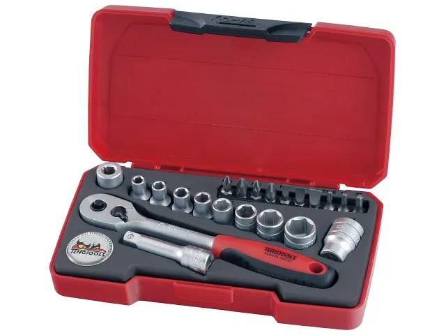 T1422 med ¼" -feste. Teng Tools Pipesett