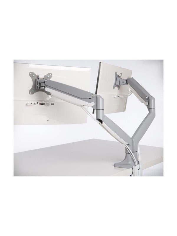 Kensington SmartFit™ One-Touch dobbel skjermarm, grå