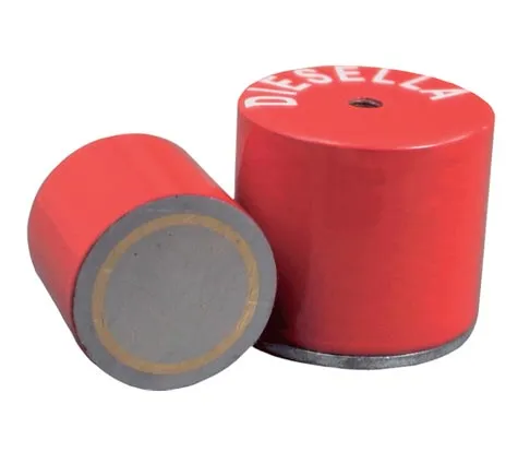 Høy Pottemagnet Alnico Ø17,5x16,0 mm med M6 gjenge (28N)
