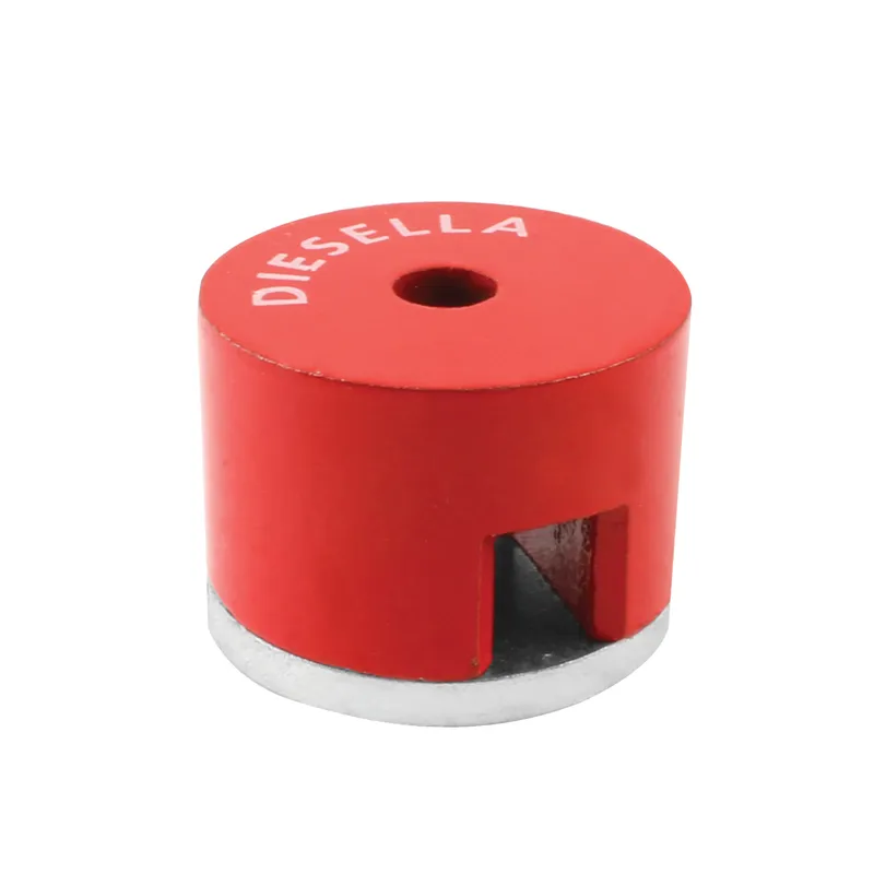 Alnico knappemagnet Ø22,2 (30N) hulldiameter Ø4,8